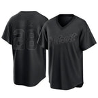 Detroit Tigers #28 Javier Baez Player Black AmberGomez T-shirt Home Game Stitched Jerseys