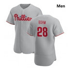 Philadelphia Phillies #28 Alec Bohm Gray AmberGomez Road 2020 Authentic Player Jersey