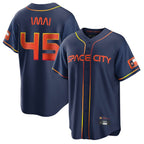 Houston Astros #45 Tatsuya Imai Player Navy AmberGomez City Connect Home Game Stitched Jerseys