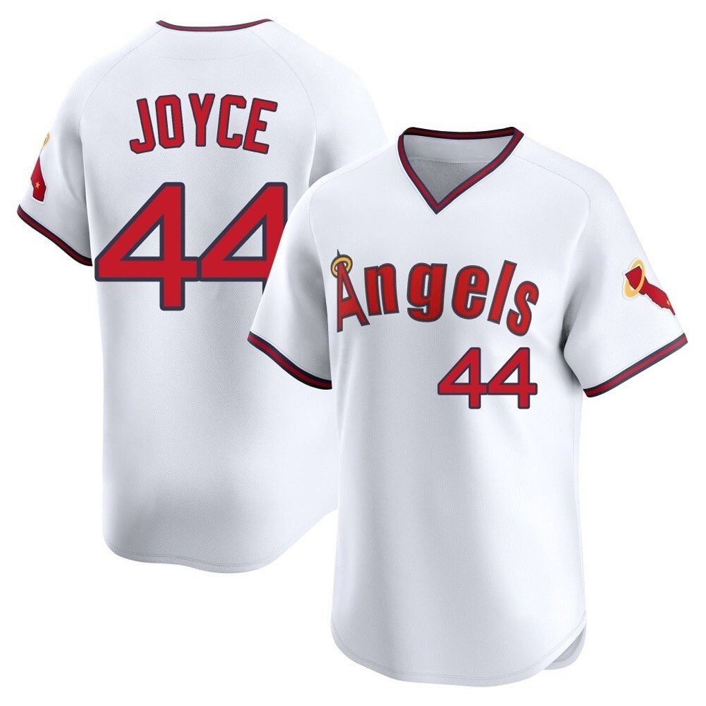 Los Angeles Angels #44 Ben Joyce Player White AmberGomez T-shirt Home Limited Stitched Jerseys