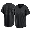 Los Angeles Dodgers #25 Tommy Edman Player Black AmberGomez Pitch Fashion T-shirt Stitched Jerseys