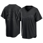 Los Angeles Dodgers #25 Tommy Edman Player Black AmberGomez Pitch Fashion T-shirt Stitched Jerseys