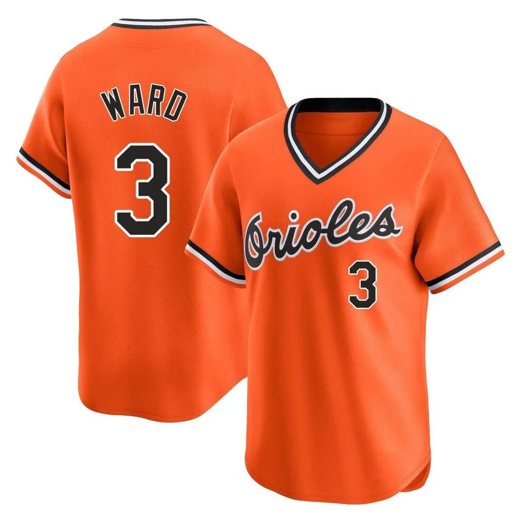 Baltimore Orioles #3 Taylor Ward Player Orange AmberGomez T-shirt Limited Home Game Stitched Jerseys