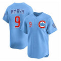 Chicago Cubs #9 Miguel Amaya Blue AmberGomez 2024-25 2nd Alternate Limited Stitched Jersey