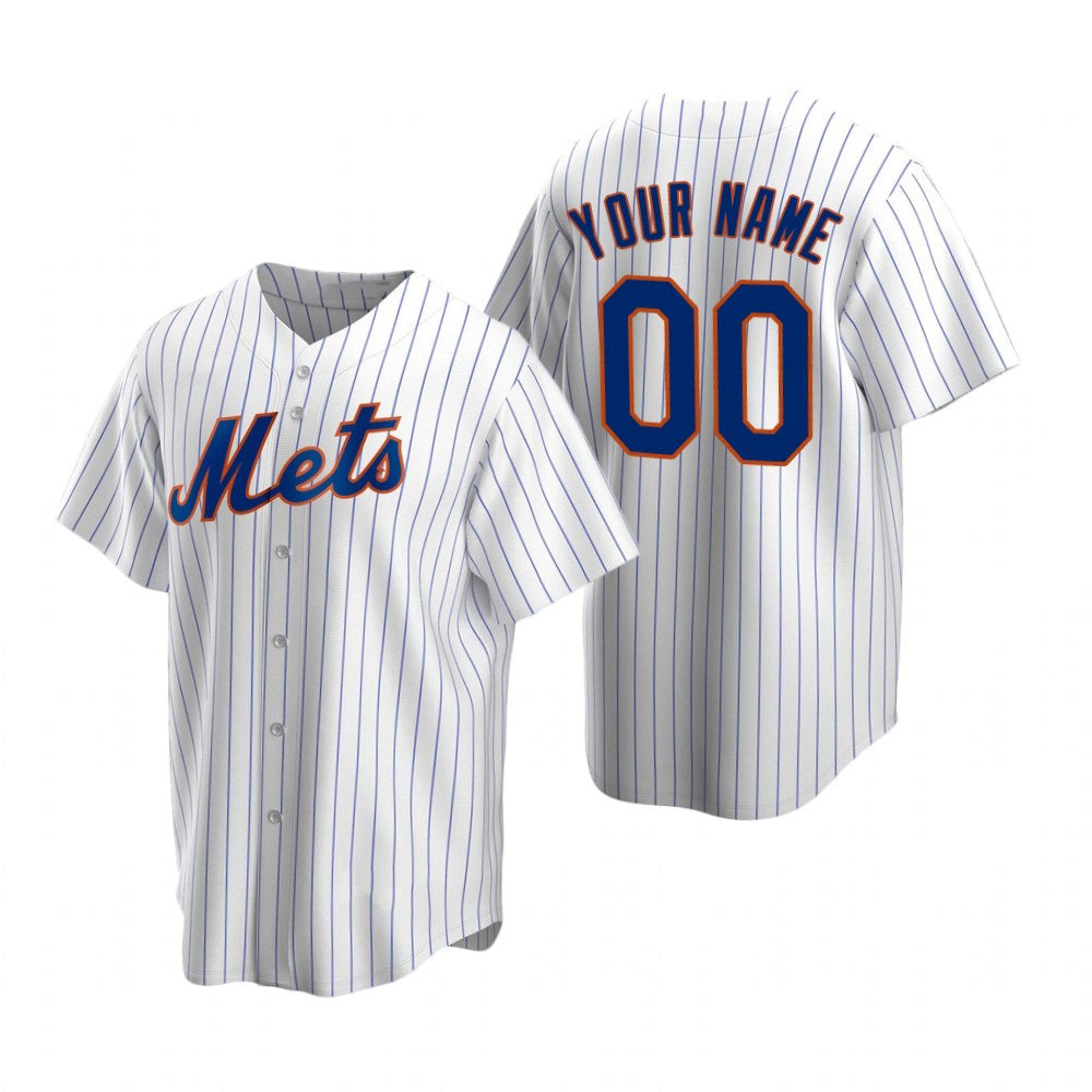 Custom New York Mets White AmberGomez Stitched Cool Base Home Jersey