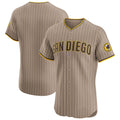 San Diego Padres Sand AmberGomez Alternate Vapor Premier Elite Patch Jersey
