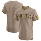 San Diego Padres Sand AmberGomez Alternate Vapor Premier Elite Patch Jersey