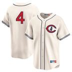 Chicago Cubs #4 Pete Crow-Armstrong Player Cream AmberGomez Field of Dreams Limited Home Game Stitched Jerseys