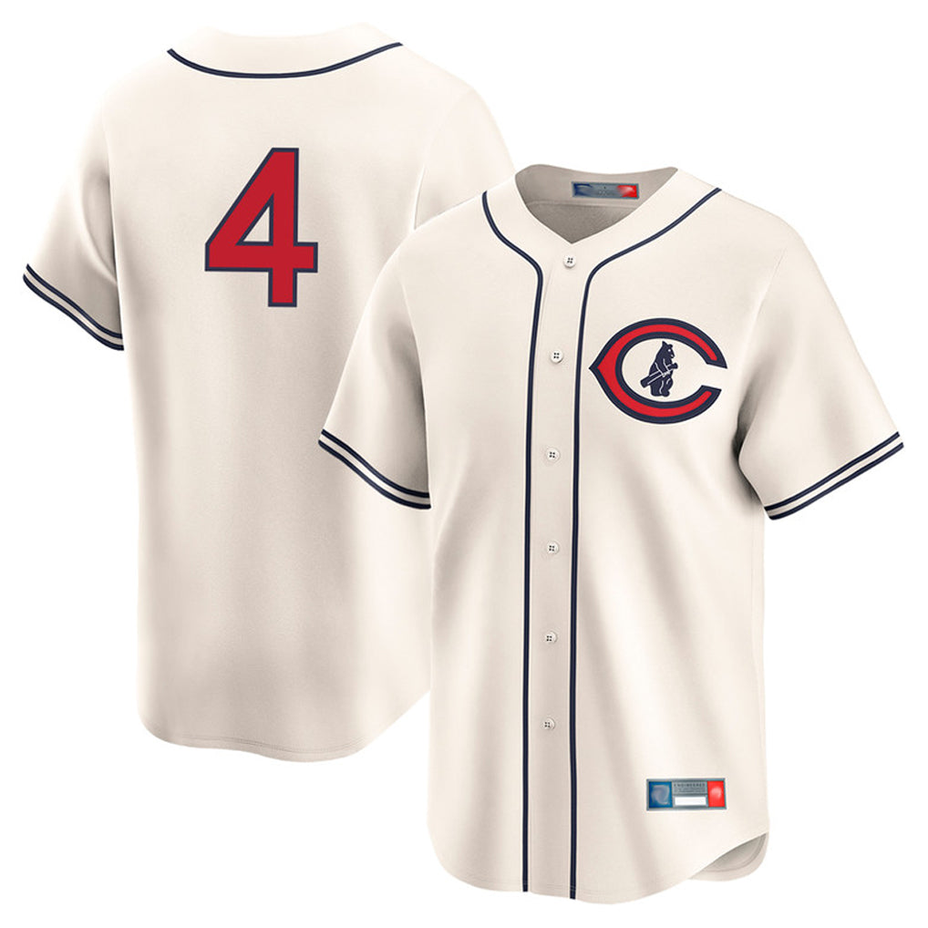 Chicago Cubs #4 Pete Crow-Armstrong Player Cream AmberGomez Field of Dreams Limited Home Game Stitched Jerseys