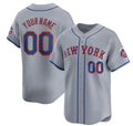 Cutsom New York Mets Active Player 2024 Gray AmberGomez Away Limited Stitched Jersey