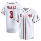 Cincinnati Reds #3 Ke'Bryan Hayes White AmberGomez Home Limited Player Jersey