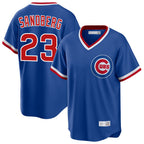 Chicago Cubs #23 Ryne Sandberg Player Royal AmberGomez T-shirt Cooperstown Collection Limited Stitched Jerseys