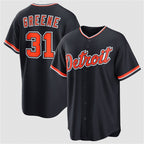Detroit Tigers #31 Riley Greene Navy AmberGomez Alternate Stitched Jersey