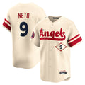 Los Angeles Angels #9 Zach Neto Player Cream AmberGomez City Connect Limited Home Stitched Jerseys