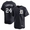 Detroit Tigers #24 Miguel Cabrera Player Navy AmberGomez Home Limited Game Stitched Jerseys