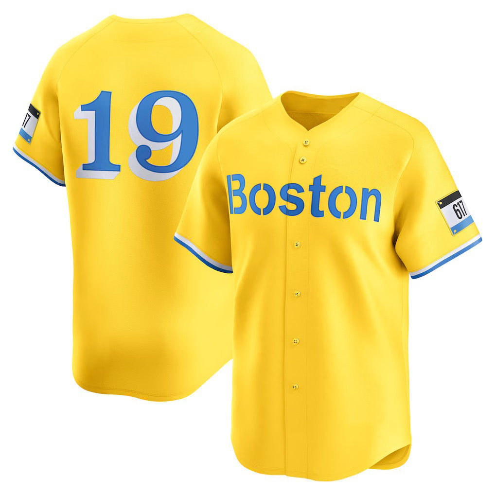 Boston Red Sox #19 Roman Anthony Gold AmberGomez City Connect Limited Jersey