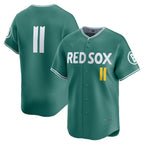 Boston Red Sox #11 Rafael Devers Green AmberGomez 2025 City Connect Limited Stitched Jersey