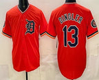 Detroit Tigers #13 Dillon Dingler Orange AmberGomez Limited Jersey