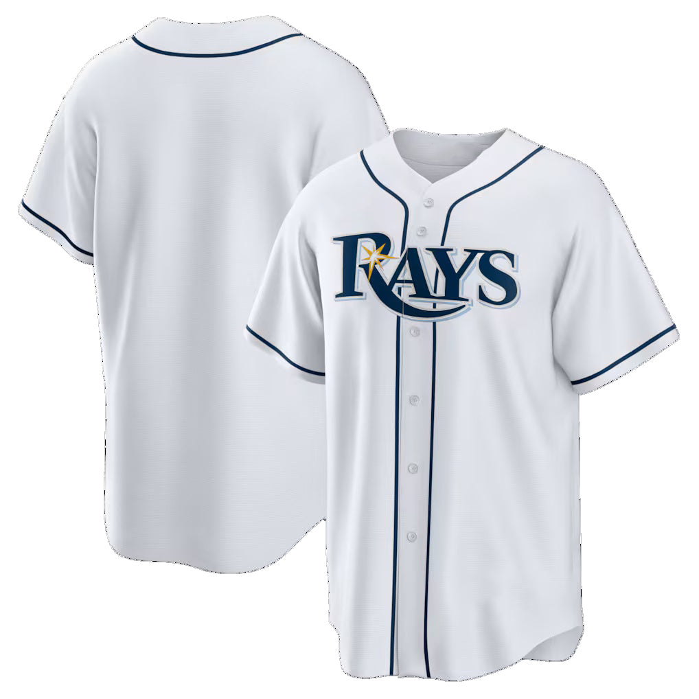 Tampa Bay Rays White AmberGomez Home Big & Tall Replica Jersey