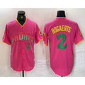 San Diego Padres #2 Xander Bogaerts Pink AmberGomez Player Number Fashion Jersey