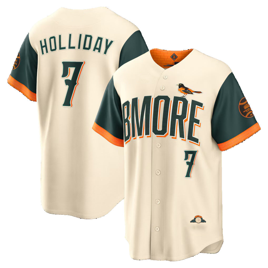 Baltimore Orioles #7 Jackson Holliday Natural AmberGomez 2026 City Connect Stadium Jersey