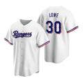 Texas Rangers #30 Nathaniel Lowe White AmberGomez Cool Base Stitched Jersey