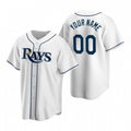 Custom Tampa Bay Rays White AmberGomez Stitched Cool Base Home Jersey
