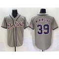 Detroit Tigers #39 Zach McKinstry Gray AmberGomez Cool Base Stitched Jersey