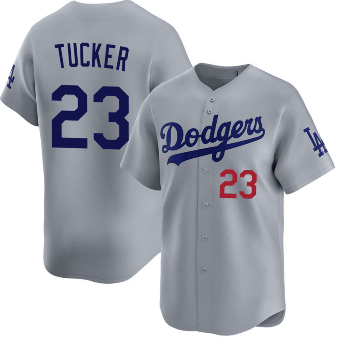 Los Angeles Dodgers #23 Kyle Tucker Gray AmberGomez 2026 Limited Stitched Jersey
