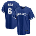 Kansas City Royals #6 Jonathan India Player Royal AmberGomez Game Home Stitched Jerseys