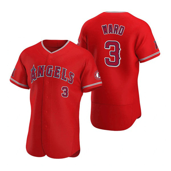 Los Angeles Angels #3 Waylor Ward AmberGomez Red Flex Base Stitched Jersey