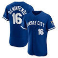 Kansas City Royals #16 Andrew Benintendi Blue AmberGomez Flex Base Stitched Jersey