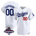 Custom Los Angeles Dodgers ACTIVE PLAYER White AmberGomez 2024 World Series Champions Home Limited Stitched Jersey