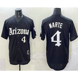 Arizona Diamondbacks #4 Ketel Marte Black AmberGomez Vapor Premier Limited Stitched Jersey