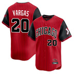 Chicago White Sox #20 Miguel Vargas Player Red AmberGomez City Connect Limited Home Stitched Jerseys