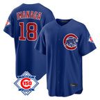 Chicago Cubs #18 Shota Imanaga Player Royal AmberGomez 150th Anniversary Home Game Stitched Jerseys