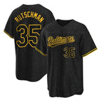 Baltimore Orioles #35 Adley Rutschman Player Black AmberGomez Snake Skin City Home Game Stitched Jerseys