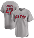 Boston Red Sox #47 Enmanuel Valdez Gray AmberGomez Cool Base Stitched Jersey