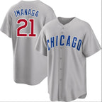 Chicago Cubs #21 Sh¨­ta Imanaga Gray AmberGomez Cool Base Stitched Jersey