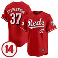 Cincinnati Reds #37 Tyler Stephenson Player Red AmberGomez Vapor Premier Limited Home Stitched Jerseys