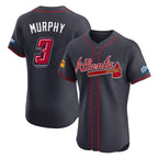 Atlanta Braves #3 Dale Murphy Player Navy AmberGomez 2025 Speedway Classic Limited Elite Home Game Stitched Jerseys