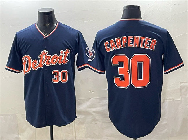 Detroit Tigers #30 Kerry Carpenter Navy AmberGomez 2026 Alternate Vapor Premier Limited Stitched Jersey