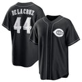 Cincinnati Reds #44 Elly De La Cruz Black AmberGomez Lights Out Limited Stitched Jersey