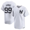 New York Yankees #99 Aaron Judge White AmberGomez Home Limited Player Jerseys