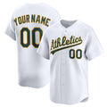 Custom Oakland Athletics White AmberGomez Home Limited Jersey