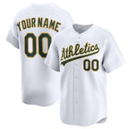 Custom Oakland Athletics White AmberGomez Home Limited Jersey
