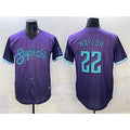 Arizona Diamondbacks #22 Josh Naylor Purple AmberGomez 2025 City Connect Limited Stitched Jersey