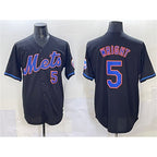 New York Mets #5 David Wright Black AmberGomez Limited Stitched Jersey