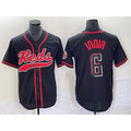 Cincinnati Reds #6 Jonathan India Black AmberGomez 2023 City Connect With Patch Stitched Jersey