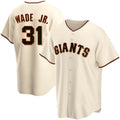 San Francisco Giants #31 LaMonte Wade Jr Cream AmberGomez 2021 Replica Home Jersey
